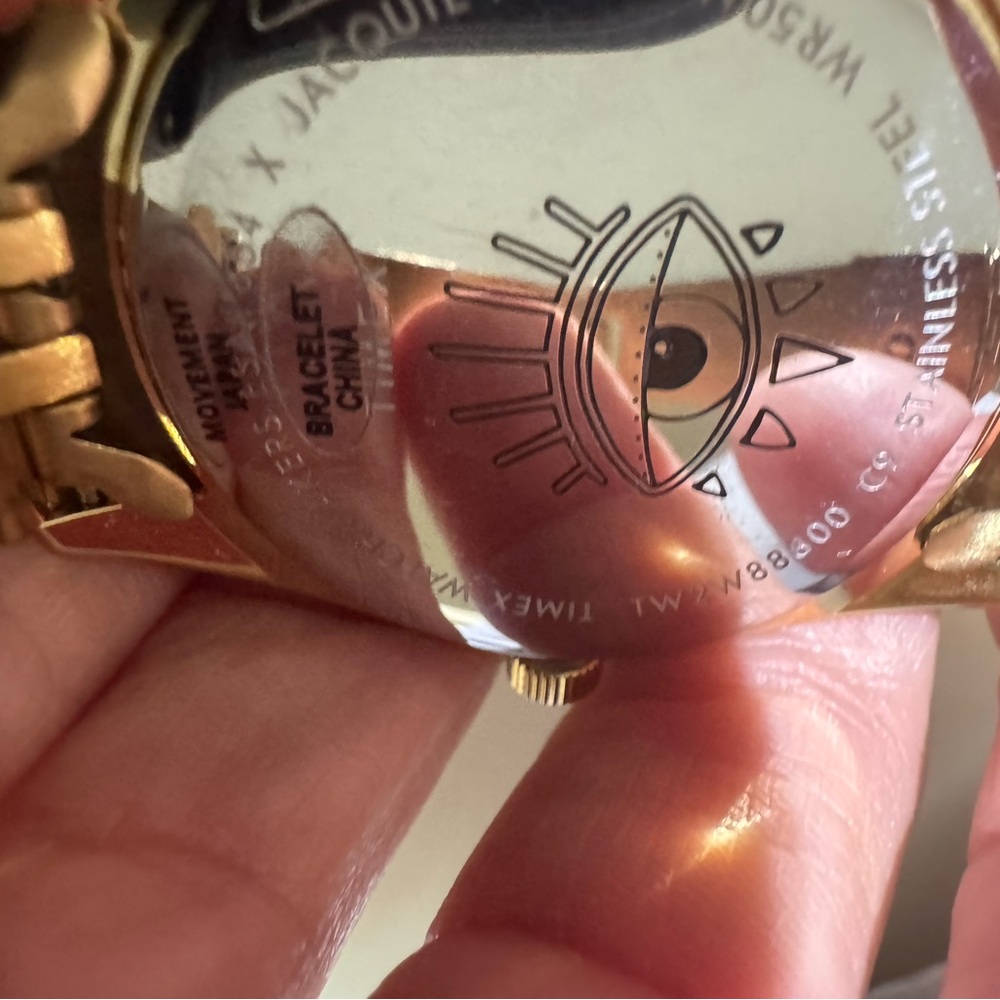 Timex x Jacquie Aiche evil eye Gold Watch with Eye Motif - Picture 7 of 12